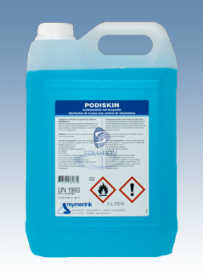 Podiskin Hand- en Huiddesinfectie Blauw, 5 Liter