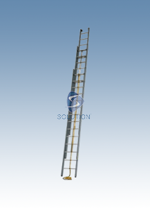 3 dlg. optrekladder (28cm optrede)